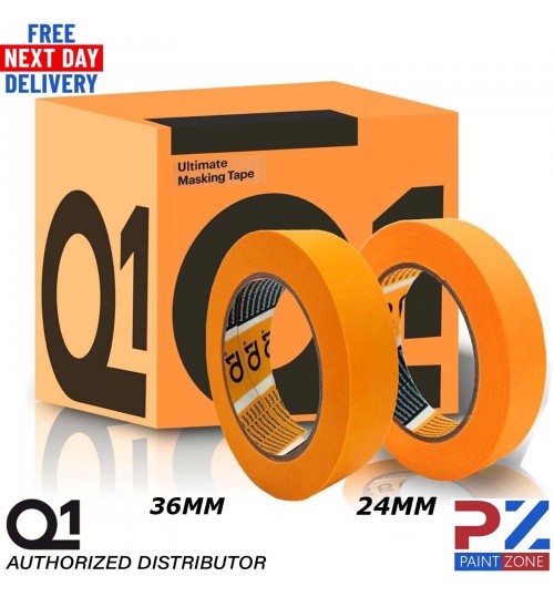 Q1 Ultimate Masking Tape Orange High Performance 120 Degree 24mm/36mm